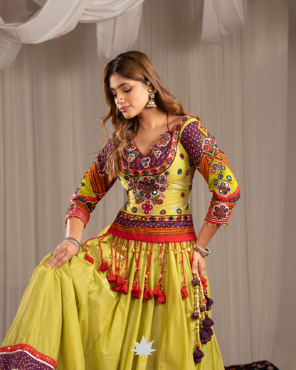 Hari Jashn Royale | Premium Heritage Navratri Chaniya Choli