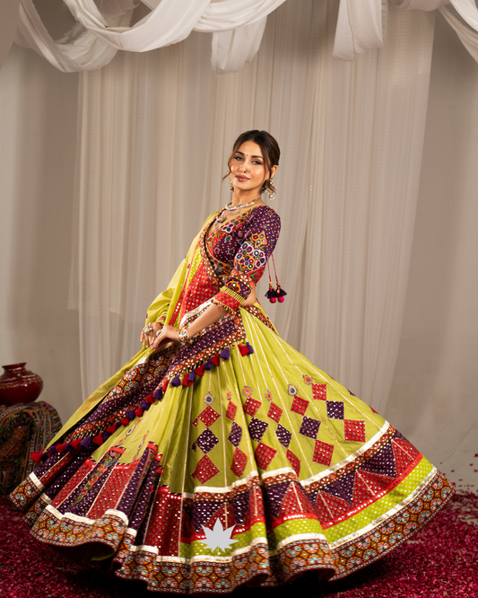 Rangmayuri | Premium Heritage Navratri Chaniya Choli