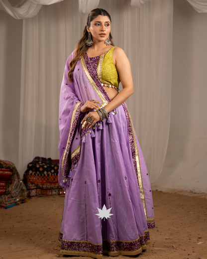 Lilac Leher | Premium Designer Navratri Chaniya Choli