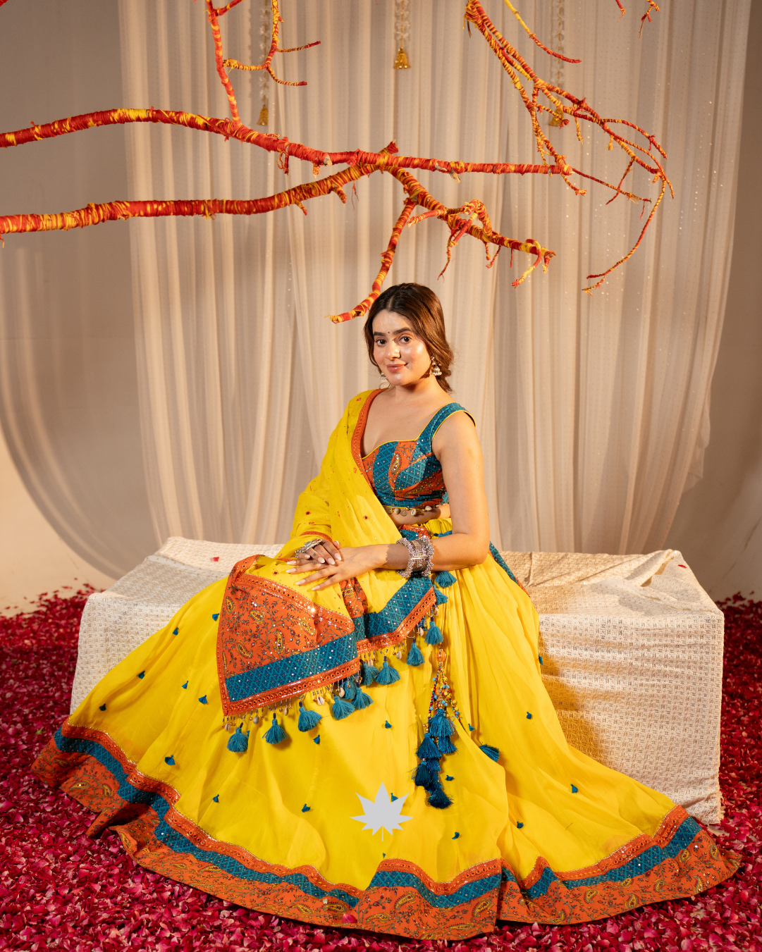 Peetambara Raas | Premium Heritage Navratri Chaniya Choli