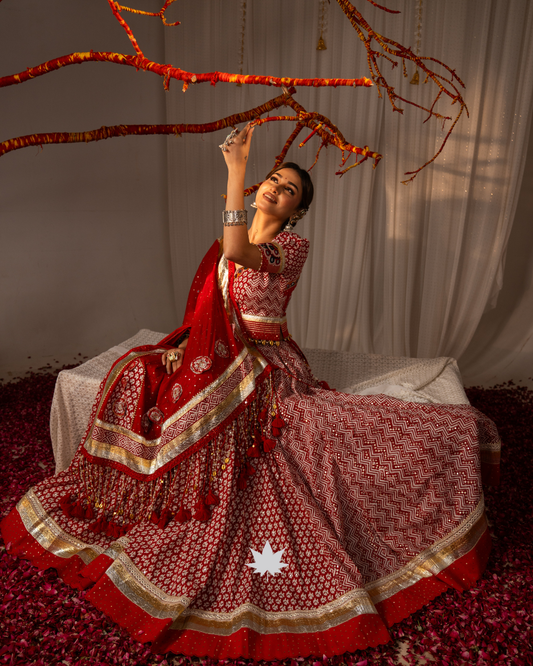 Laal Jashn | Premium Heritage Navratri Chaniya Choli