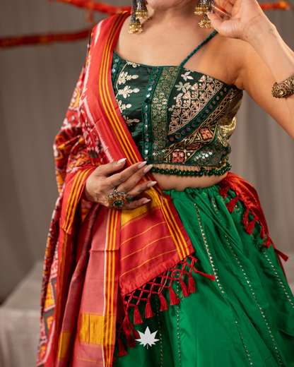 Panna Patola | Premium Heritage Navratri Chaniya Choli