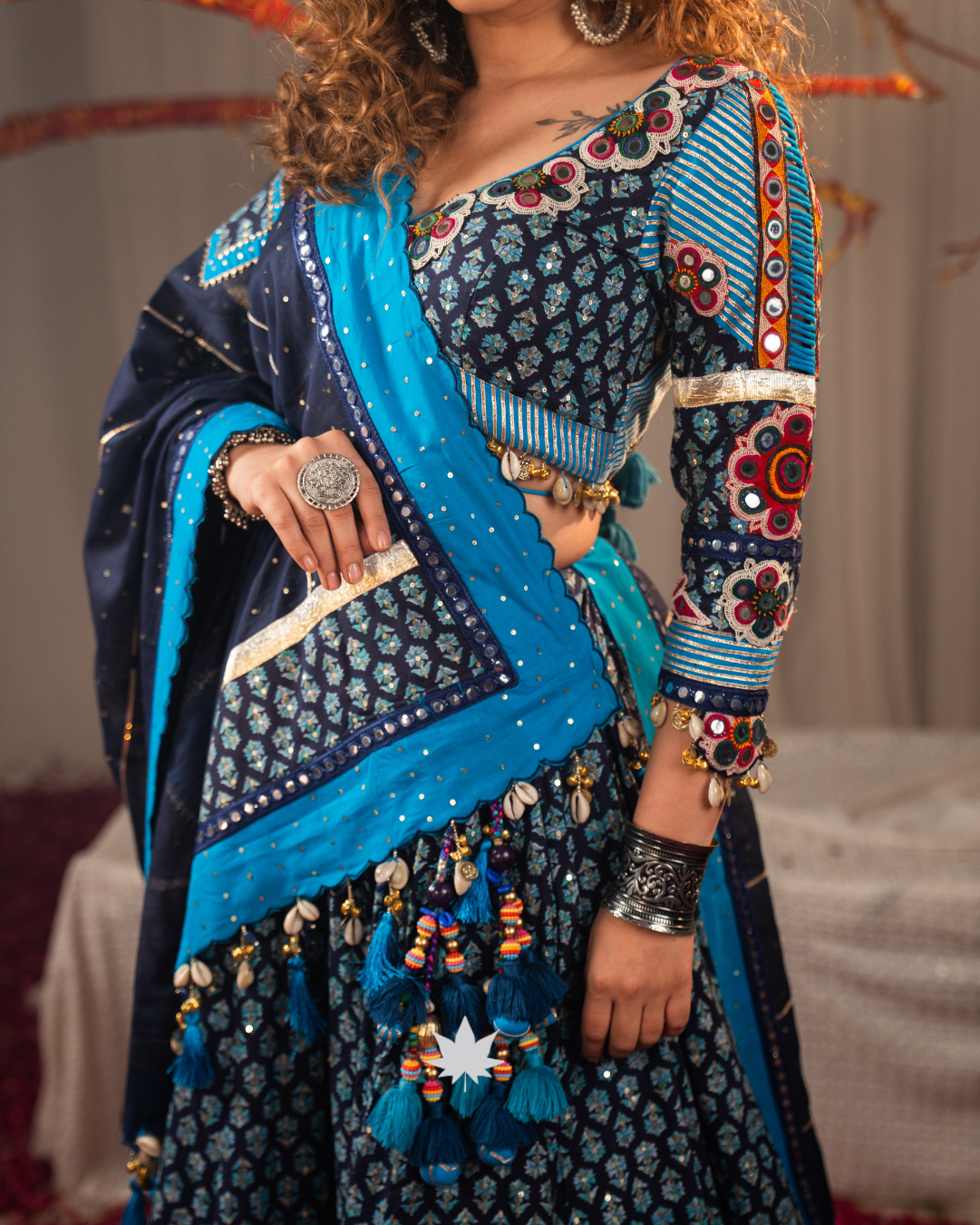 Neelambari Raas | Premium Heritage Navratri Chaniya Choli