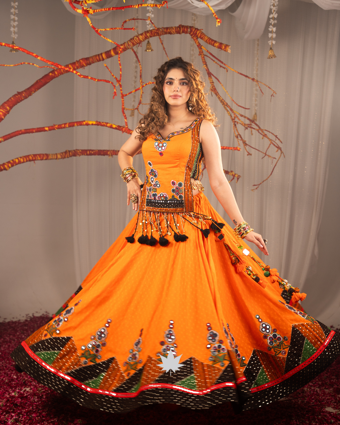 Kesariya Jashn | Premium Heritage Navratri Chaniya Choli