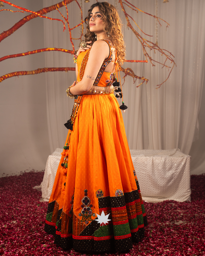 Kesariya Jashn | Premium Heritage Navratri Chaniya Choli