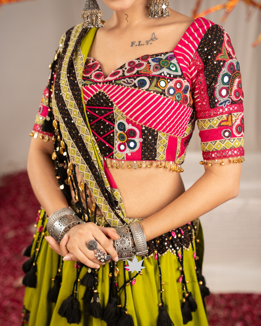 Pista Rangrez | Premium Heritage Navratri Chaniya Choli