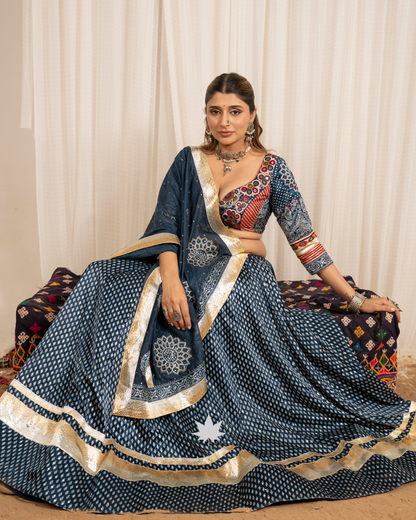 Neel Rajwadi | Premium Gajji Silk Chaniya Choli