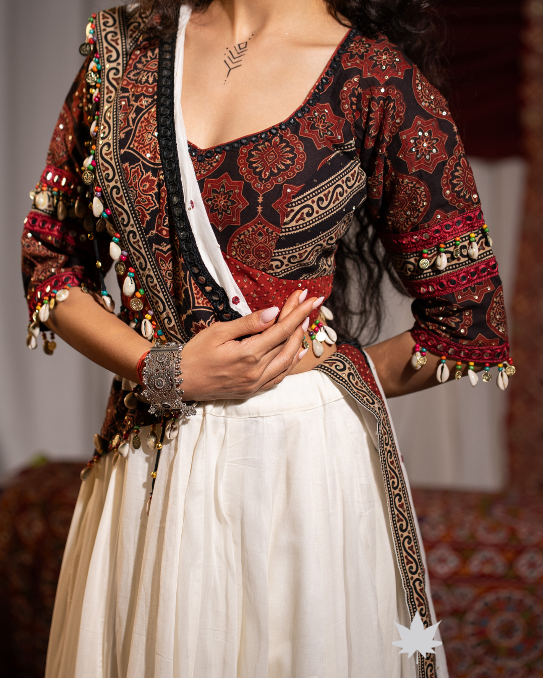 Ajrakh Noor | Handcrafted Festive Chaniya Choli