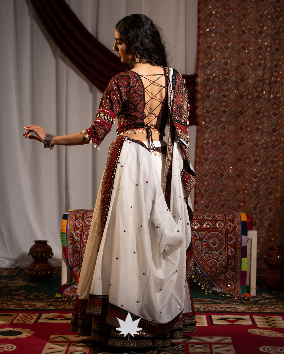 Ajrakh Noor | Handcrafted Festive Chaniya Choli
