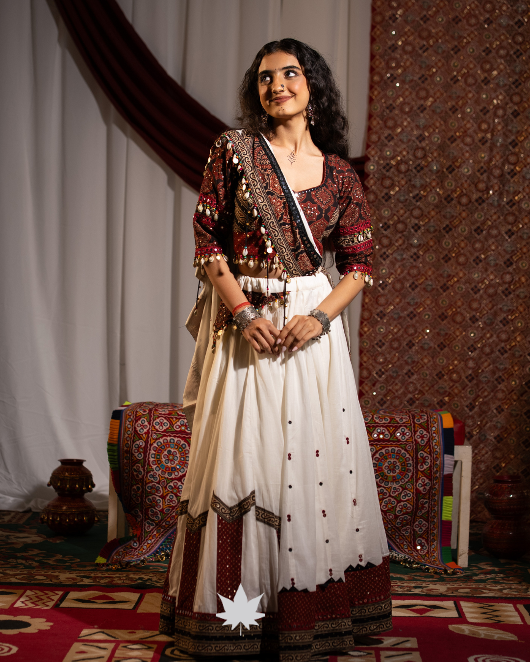 Ajrakh Noor | Handcrafted Festive Chaniya Choli