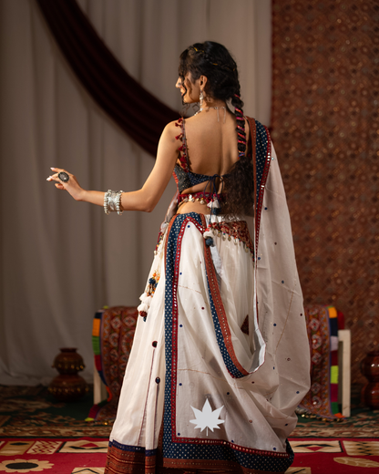Ivory Raas | Traditional Navratri Chaniya Choli