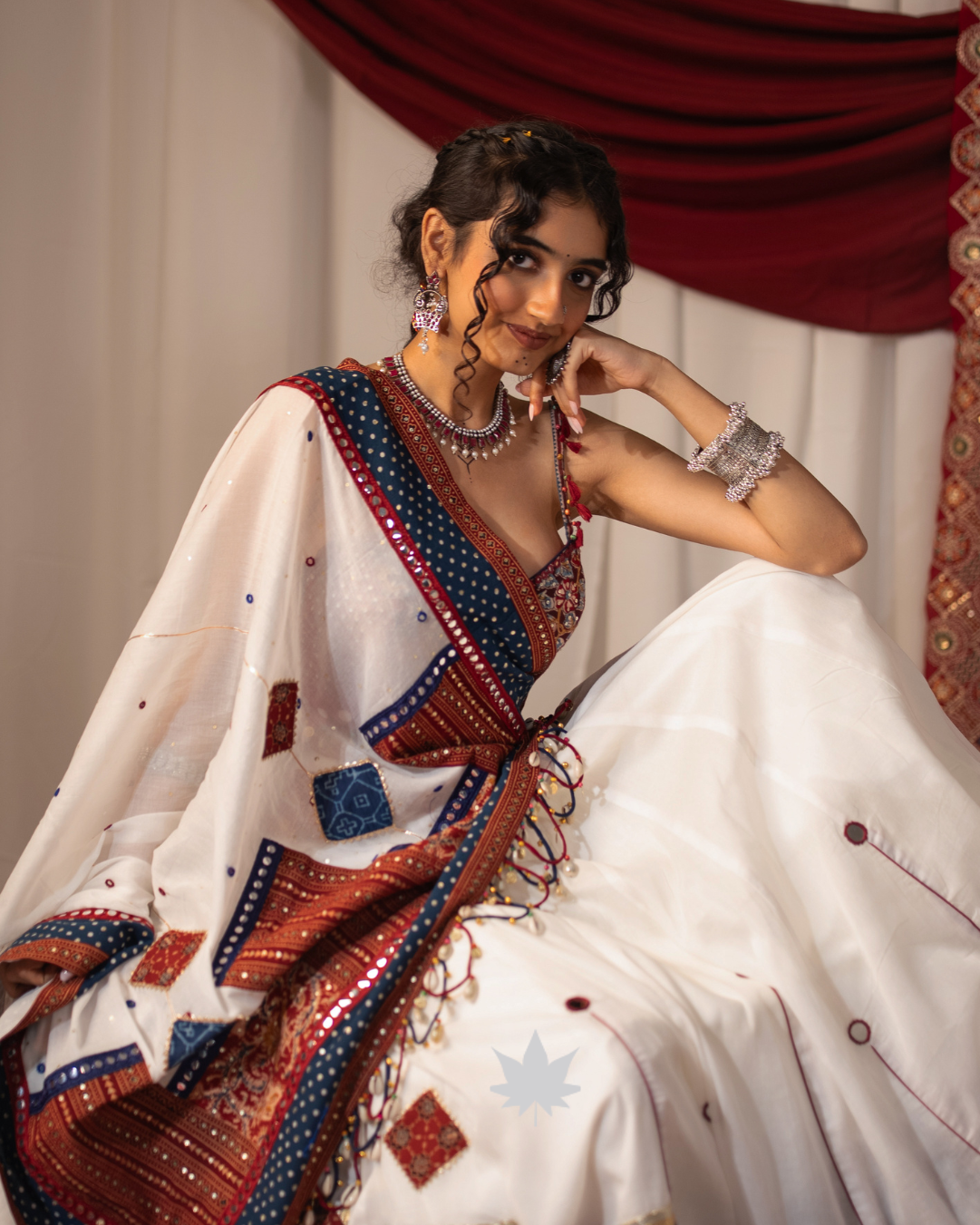 Ivory Raas | Traditional Navratri Chaniya Choli