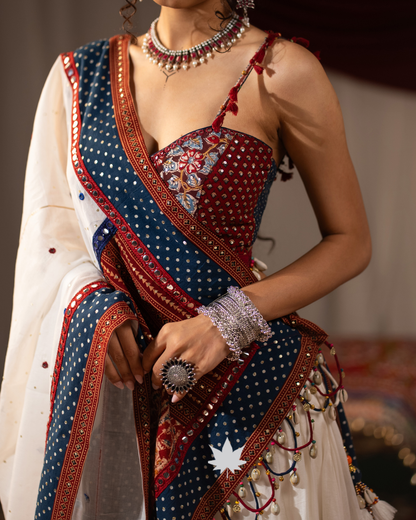 Ivory Raas | Traditional Navratri Chaniya Choli